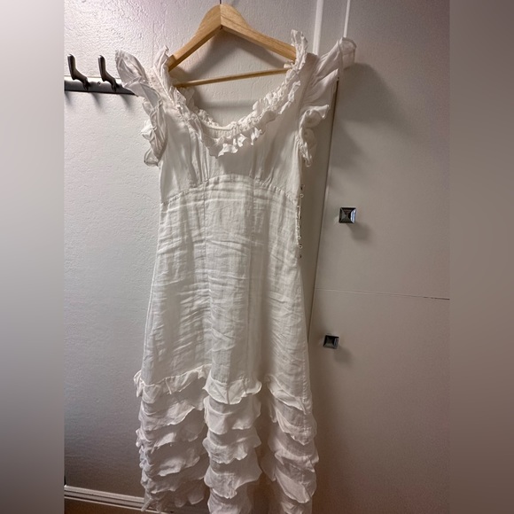 Doen Calla Ruffle Dress - Salt White - Picture 6 of 7